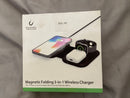 VAN SICKLEN MAGNETIC FOLDING 3-IN-1 WIRELESS CHARGER FOR APPLE, ZTWC044 - Black Like New