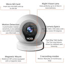 MobiCam Multi-Purpose Monitoring System, WiFi Video Baby Monitor - White - Like New