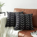 Nestinco Set of 2 Boho Pillow Covers 16 x 16 inches Yellow Square Pillow Covers - Brand New