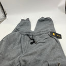 G-MAN MEN'S JOGGER HEAVY WEIGHT FLEECE CARGO POCKET SWEAT SIZE 2XL - LIGHT GRAY - Brand New