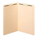 OFFICE DEPOT MANILA FASTENER FOLDERS 2 FASTENERS STRAIGHT CUT LEGAL - MANILA - Brand New