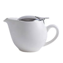 Auxmeware Ceramic Teapot, Heat Resistant Ceramic Tea Kettle 350ml/12oz - White - Like New