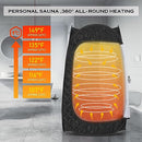 TATALIFE PORTABLE SAUNA HOME SAUNA TENT FULL BODY STEAM SAUNA TENT - BLACK - Like New