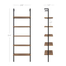NATHAN JAMES THEO 5-SHELF OAK WOOD MODERN BOOKCASE - BLACK - Like New