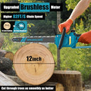 TAIRDA 12-INCH CHAINSAW COMPATIBLE FOR MAKITA 18V BATTERY 1000W CHAINSAW - BLUE - Like New