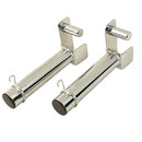 FITNESS REALITY EXTENDED 9" OLYMPIC WEIGHT PLATE HOLDER 2"x2" Tube Cage - SILVER - Like New