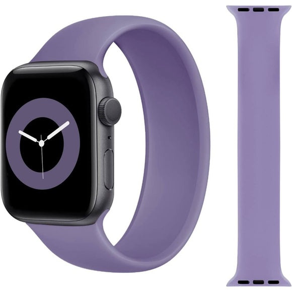 APPLE WATCH BAND SILICONE 41MM SIZE 4 - ENGLISH LAVANDER - Like New