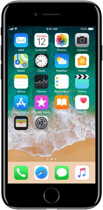 APPLE IPHONE 7 128GB AT&T MN9M2LL/A - JET BLACK Like New