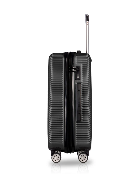 TUCCI ITALY SALITA 24" HARDSIDE CHECK-IN LUGGAGE - BLACK - Brand New