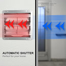 iPower 14" Square Aluminum Automatic Gravity Shutter Louver Vent - Silver - Like New