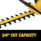 DEWALT 20V MAX Cordless Hedge Trimmer 22" Tool Only DCHT820B - Black/Yellow - Like New