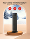 Paris Rhône 1500W Fast Heating Electric Ceramic Space Heater PE-HE018 - BLACK - Like New