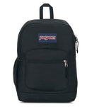 JANSPORT CROSS TOWN PLUS 17" BACKPACK - BLACK: SCHOOL BOOKBAG - BLACK - Brand New