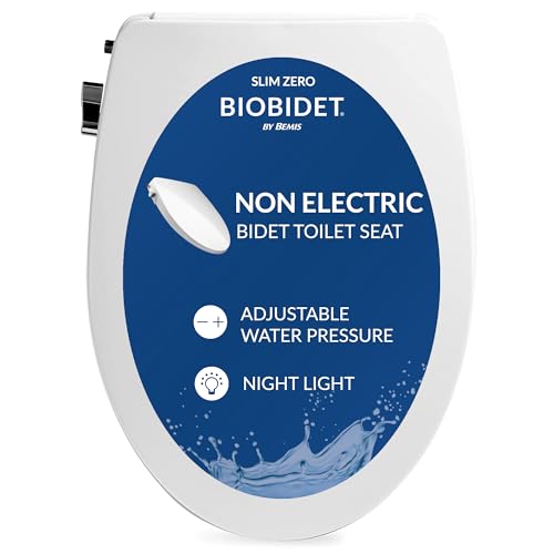 BIO BIDET SLIM ZERO NON ELECTRIC BIDET TOILET SEAT ELONGATED, LOW PROFILE SEAT - Brand New