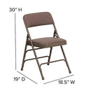 Flash Furniture Hercules Metal Folding Chair, Beige, 4-Pack B004EZD86K - NEW - Brand New
