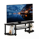 FURINNO Turn-S-Tube Wide TV Entertainment Center 11058EX/BK - Espresso/Black - Like New