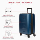 SWISSGEAR 8020 ECLIPSE HARDSIDE EXPANDABLE LUGGAGE CARRY-ON 18-INCH - NAVY - Brand New