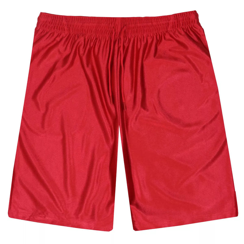 JUMP START MEN'S MOISTURE-WICKING PERFORMANCE DAZZLE SHORTS - SIZE: 2XL - RED - Brand New
