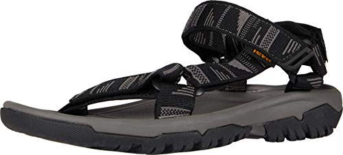 TEVA MEN HURRICANE XLT2 SLIDE STRAP SANDALS SIZE 12 CHARCOAL BLACK/GRAY/LIME - Like New