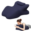 COMFORSHARE HOME MEMORY FOAM ERGONOMIC WEDGE PILLOW PRONE SLEEPING - BLUE - Like New