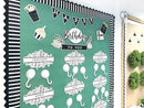 CARSON DELLOSA 36 FT SCALLOPED BLACK BULLETIN BOARD BORDERS - BLACK - Like New