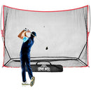 Hit Run Steal Golf Driving Practice Net, 10 x 7 Feet - Heavy-Duty Golf Netting - Brand New
