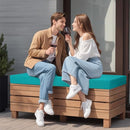 ideehomedecor Outdoor Bench Cushion 42" - Peacock Blue - Like New