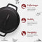 CUISINEL CAST IRON DUTCH OVEN 5-QUART DUTCH OVEN - BLACK - Like New