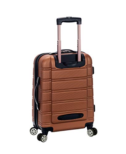 ROCKLAND MELBOURNE HARDSIDE EXPANDABLE SPINNER WHEEL LUGGAGE CARRY-ON 20"- BROWN - Brand New