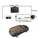TEETHEORY 4.0 LNCH 3 CAMERAS LENS CAR DVR VIDEO RECORDER DASH CAMERA - BLACK - Like New