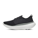 09012024 OOFOS MEN’S OOMY STRIDE RECOVERY SHOE BLACK/WHITE SIZE 9 M - Like New