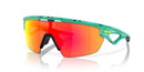 OAKLEY SPHAERA SUNGLASSES 130MM, 3N - MATTE CELESTE/BLACK NEURON/RUBY - Like New