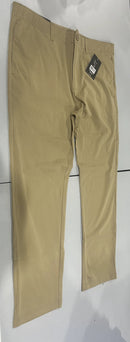 BLU ROCK MEN'S 4-WAY FLEXIBLE STRETCH CHINO PANTS - SIZE: MEN 40 - KHAKI - Brand New