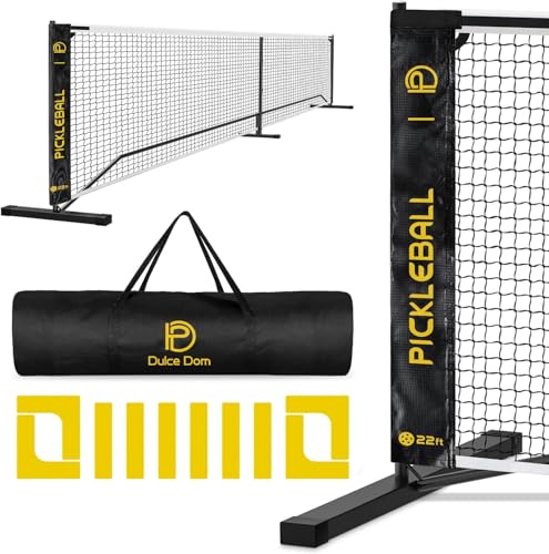 DULCE DOM Pickleball Net Portable Outdoor with Court Marking Kit - Like New