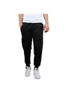 BLUE ICE HEAVYWEIGHT FLEECE-LINED CARGO JOGGER SWEATPANTS, SIZE: MEN 2XL - BLACK - Brand New