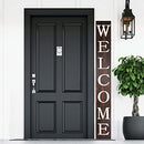 Welcome Sign for Front Door, 6ft Tall Front Porch Decor (Brown) - Brand New