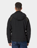 ORORO MEN'S DETACHABLE HOOD CLASSIC HEATED JACKET XL - BLACK GOLD - Like New