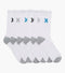 HURLEY MENS CUSHIONED CREW SOCKS 6 PACK - WHITE - Brand New
