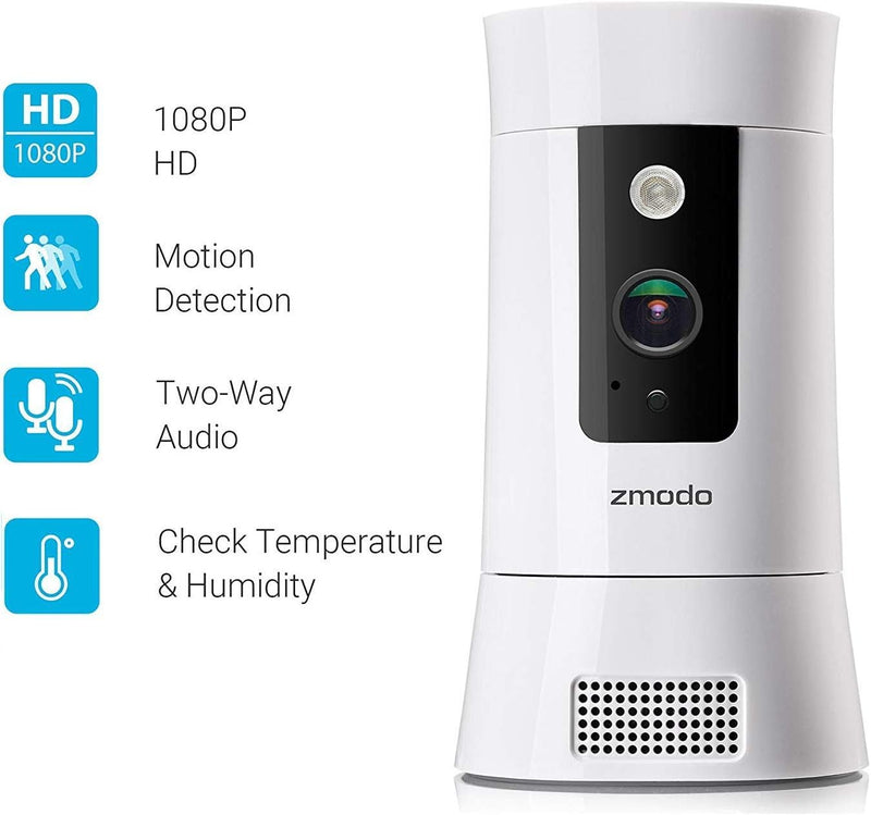 Zmodo SD-H2002 Pivot Cloud 1080p Wireless All-in-one Security Camera - White Like New