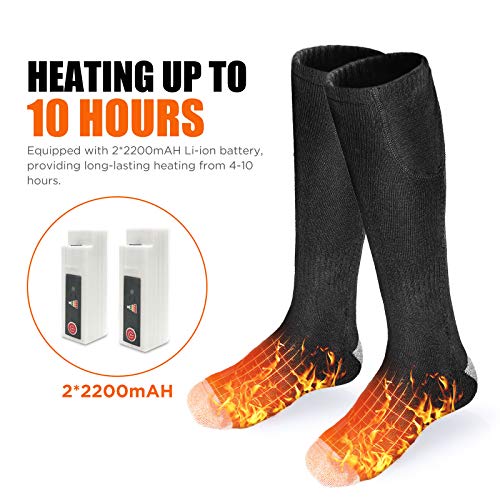 BALHVIT HEATED SOCKS RECHARGEABLE ELECTRIC SOCKS BLACK STWZ01 - Like New
