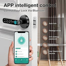 OFFTV FINGERPRINT DOOR LOCK - SMART DOOR KNOB,BIOMETRIC,KEYLESS ENTRY - BLACK - Like New