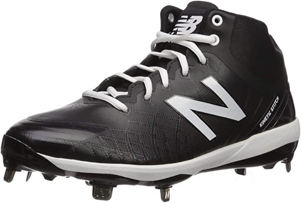 New Balance Men's Metal Mid-Cut Baseball Shoe D Width M4040BK5 Black 10.5 Like New