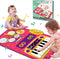 PRAGYM 2 in 1 Toddler Music Mat with Keyboard & Drum Toys - Red Like New