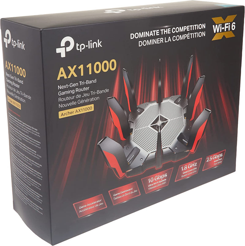 TP-Link Archer AX11000 Tri-Band Wi-Fi 6 Ultra-Fast Wi-Fi Gaming Router New