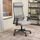 LEISUREMOD ERGONOMIC OFFICE CHAIR HIGH BACK MESH CHAIR - LIGHT GRAY - Like New