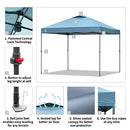 CROWN SHADES 10x10 Pop Up Canopy Tent Sports Shelter - White - Like New