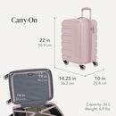 SWISS GEAR SWISSGEAR 7366 SIGNATURE HARDSIDE EXPANDABLE LUGGAGE, 19/27 - PINK - Brand New