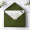 PONATIA 50 pcs. Pack A7 Envelopes 5.25 x 7.5'' Olive Green Envelopes - Brand New