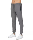 BLU ROCK MEN'S SLIM-FIT TECH ZIPPER POCKETS SWEATPANTS - SIZE: MEN XL - CHARCOAL - Brand New