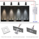 HHTUN 902 120°LED MINI SPOTLIGHT 1W 80RA 75LM 6000K HT902M-6000K - SILVER - Like New